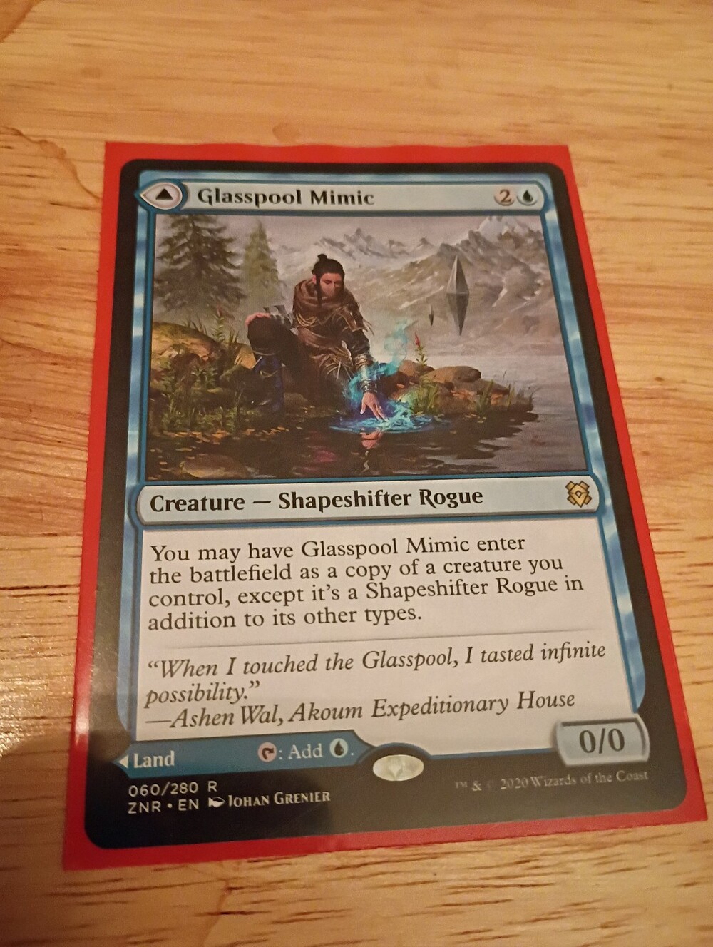 Glasspool Mimic – Blue Trading Card